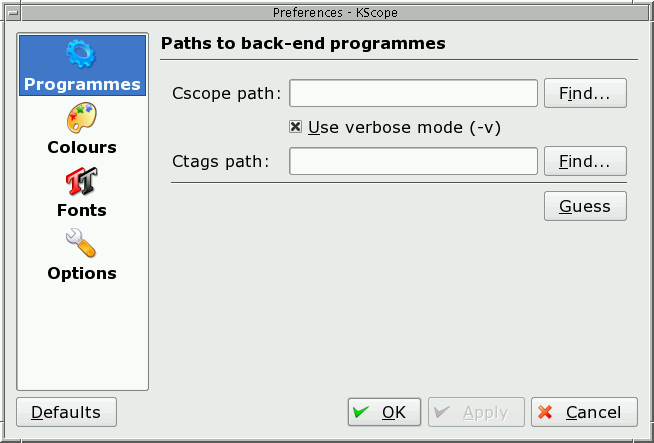 of cscope and ctags: cscope. of cscope and ctags: