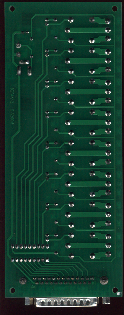 Rear of relay board