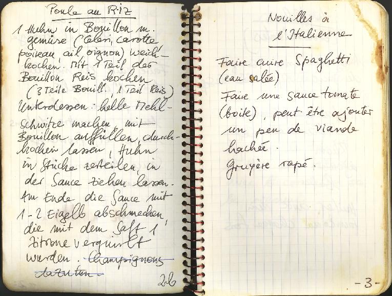 Recipe book page 3
