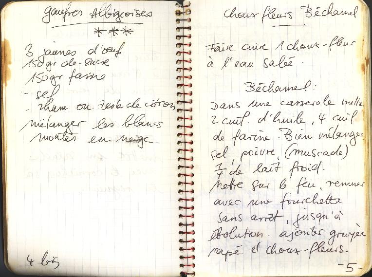 Recipe book page 5