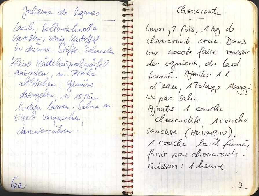 Recipe book page 7